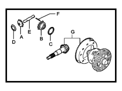 2000 Hyundai Santa Fe Differential - 53020-39000