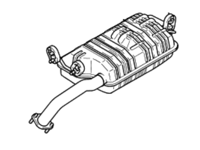 Hyundai 28700-2D800 Tail With Muffler Pipe