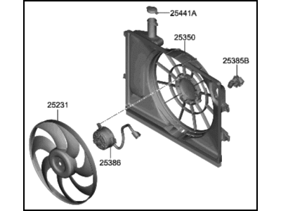 Hyundai 25380-J9850 BLOWER ASSY