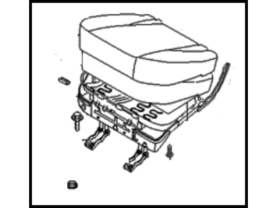 Hyundai 89100-2E100-WKL Cushion Assembly-Rear Seat,LH