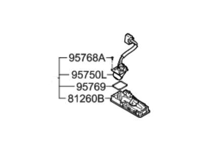 2018 Hyundai Genesis G80 Tailgate Handle - 95760-B1010