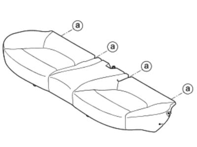 2017 Hyundai Accent Seat Cushion - 89100-1R100-SCC