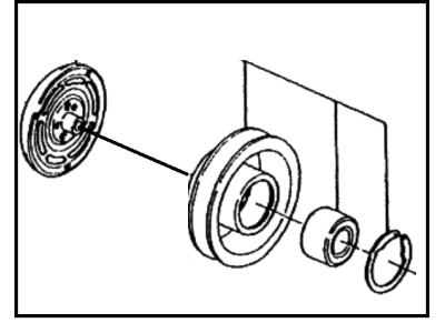 1986 Hyundai Excel A/C Hose - 97641-21401