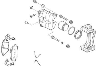 2021 Hyundai Genesis G70 Brake Caliper - 58110-J5510-YKG