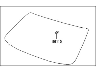 2001 Hyundai Accent Windshield - 86110-25000