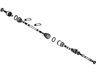 2008 Hyundai Sonata Axle Shaft - 49500-3K660