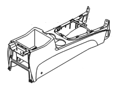 2008 Hyundai Santa Fe Center Console Base - 84610-0W020-WK