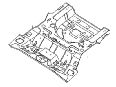 Hyundai 65511-2C011 Panel-Rear Floor