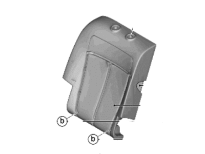 Hyundai 89460-GI520-NKP COVERING-RR SEAT BACK,RH