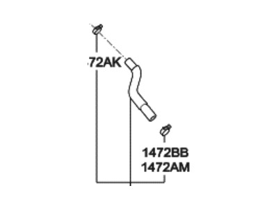 Hyundai Genesis G90 Crankcase Breather Hose - 26720-3F301