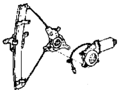 1988 Hyundai Sonata Window Motor - 98810-33200