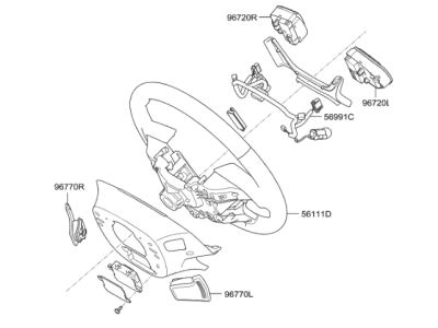 Hyundai Genesis G80 Steering Wheel - 56110-B1080-RRY