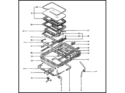 Hyundai 81600-21120-BV Sunroof Assembly