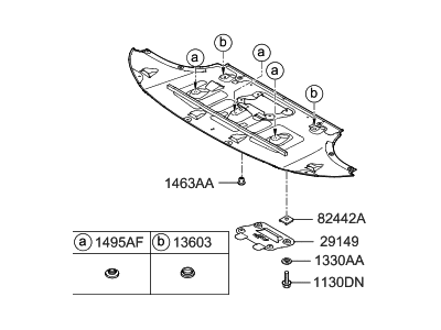 Hyundai 29110-B1510 Panel Assembly-Under Cover,Front