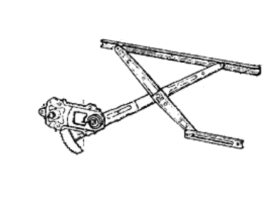 Hyundai 82401-21000 Front Driver Side Door Window Regulator