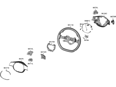 2023 Hyundai Ioniq 6 Steering Wheel - 56100-KL400-NNB