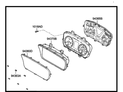 Hyundai 94041-C2080 Cluster Assembly-Instrument