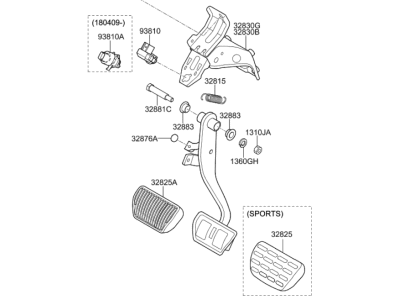 Hyundai 32800-B1350 Pedal Assembly-Brake