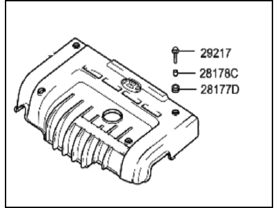 2003 Hyundai Accent Engine Cover - 29240-26601