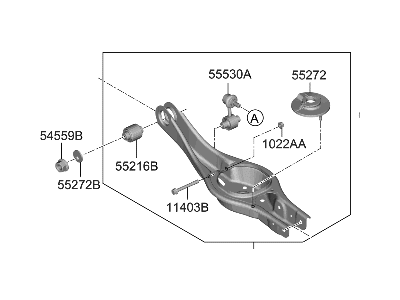 Hyundai 55210-IB000 ARM COMPLETE-RR LWR