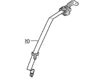 2014 Hyundai Genesis Seat Belt - 89820-B1500-NNR