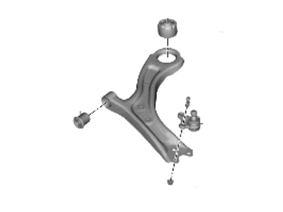 Hyundai 54501-CV000 ARM COMPLETE-FR LWR,RH