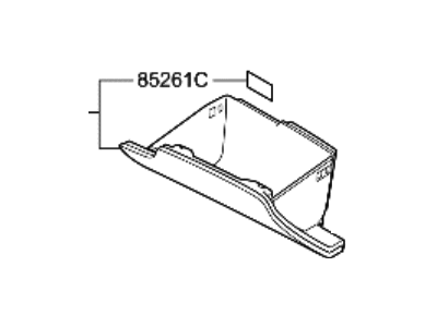 Hyundai Equus Glove Box - 84510-3N100-HZ