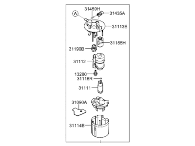 Hyundai Elantra GT Fuel Sending Unit - 31120-G3550