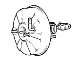 Hyundai Excel Brake Booster - 59110-24100 Booster Assembly-Brake