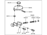 Hyundai Excel Brake Master Cylinder - 58510-24002 Cylinder Assembly-Brake Master