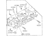 Hyundai Excel Cylinder Head - 22100-24500 Head Assembly-Cylinder