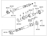 Hyundai Santa Fe Drive Shaft - 49300-26102 Shaft Assembly-PROPELLER