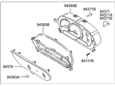 Hyundai Accent Instrument Cluster - 94004-25701 Cluster Assembly-Instrument(Mph)