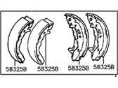 Hyundai Excel Brake Shoe - 58305-24A00 Shoe & Lining Kit-Rear Brake