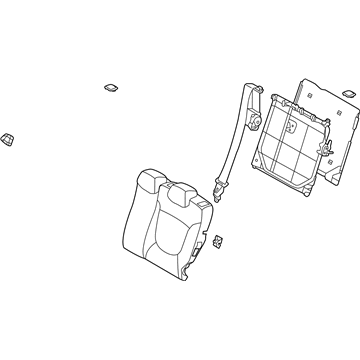 89300-1R110-N2S Genuine Hyundai Back Assembly-Rear Seat LH