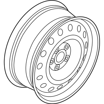 52910-C2910 Genuine Hyundai 16 Spare Rim Wheel