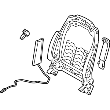 88410 S8020 Genuine Hyundai Frame Assembly FR Seat Back RH