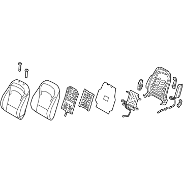 88300 G3230 PKY Genuine Hyundai Back Assembly FR Seat LH