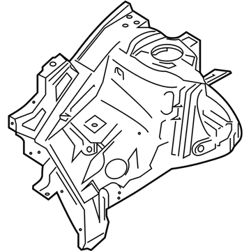 64501-S1000 Genuine Hyundai Panel Assembly-FNDR Apron,LH