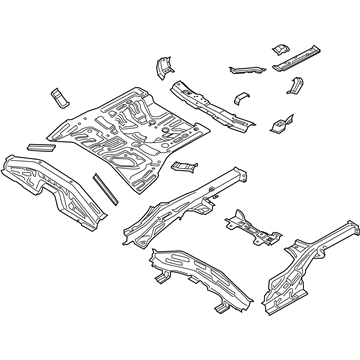 J Genuine Hyundai Panel Complete Rear Floor