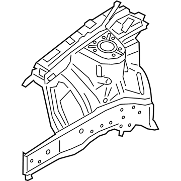 64501-J3000 Genuine Hyundai Panel Assembly-Fender Apron,LH