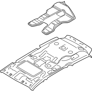 85310-4D231-QW Genuine Hyundai Headlining Assembly