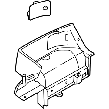 85740-E6600-TRY Genuine Hyundai TRIM ASSY-LUGGAGE SIDE RH