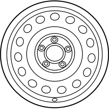 52910-F3000 Genuine Hyundai Steel Wheel Assembly