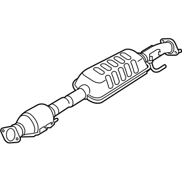 28600 C2700 Genuine Hyundai Center Muffler Complete