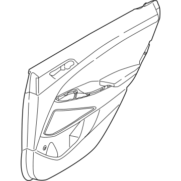 Hyundai 83306-CW020-NNB Panel Assembly-Rear Door Trim,RH