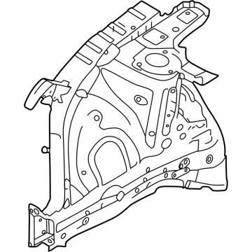 Hyundai 64501-P0000 Panel Assembly-FNDR Apron,LH