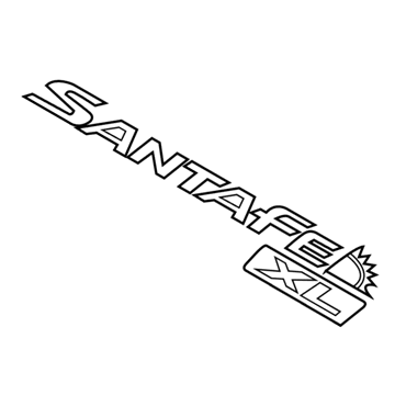 2016 Hyundai Santa Fe Emblem - 86311-B8000