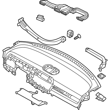 Hyundai 84701-GI000-NNB CRASH PAD ASSY-MAIN