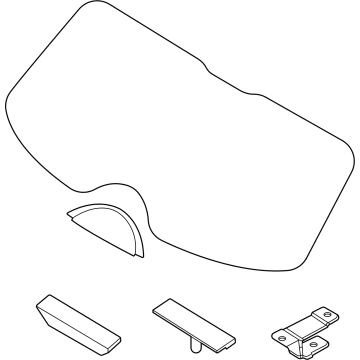 Hyundai 87110-CW000 Glass Assembly-Tail Gate